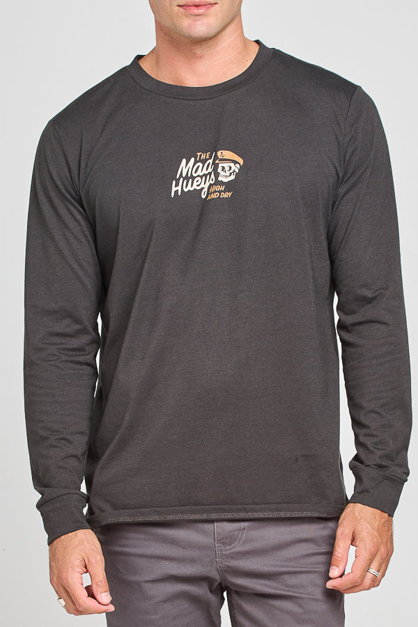 HIGH AND DRY | UPF 30+ LS TEE - VINTAGE BLACK