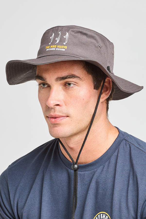 BAIT AND TACKLE | WIDE BRIM - CHARCOAL