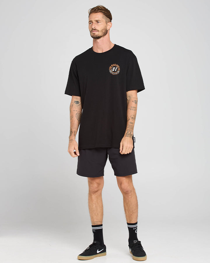 CAMPIN TROUT | SS TEE - BLACK