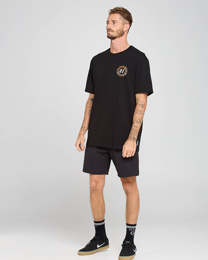 CAMPIN TROUT | SS TEE - BLACK