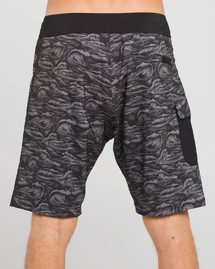 DARK SEAS | 19" BOARDSHORT - BLACK