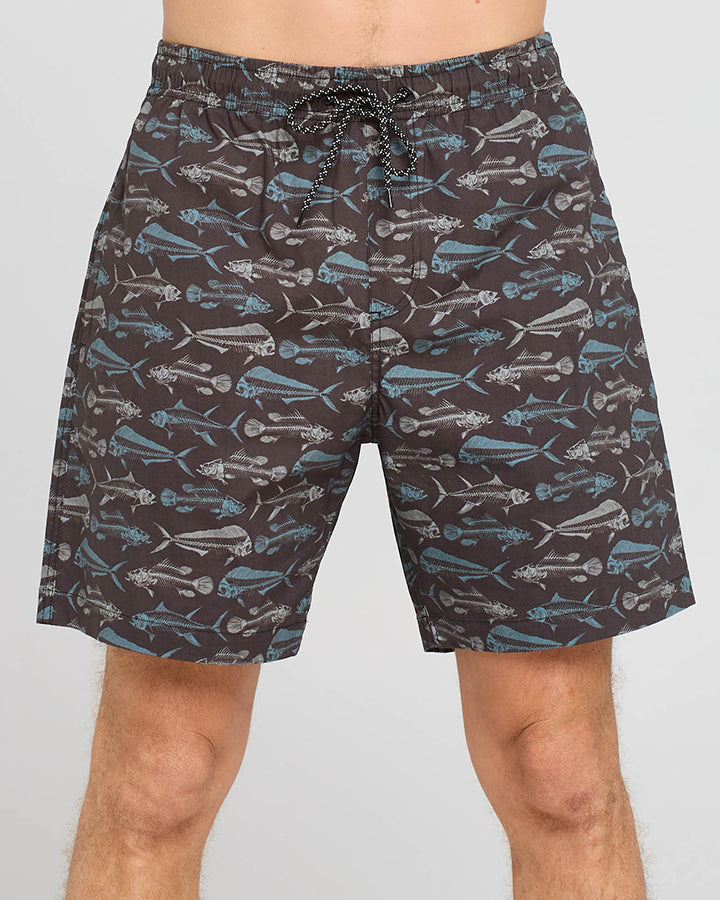 DEAD BAIT | 18" VOLLEY SHORT - VINTAGE BLACK