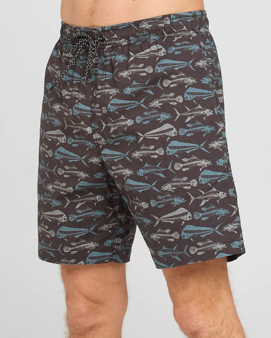 DEAD BAIT | 18" VOLLEY SHORT - VINTAGE BLACK