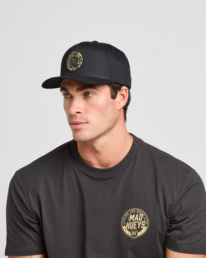 SURF FISH PARTY | TWILL SNAPBACK - BLACK