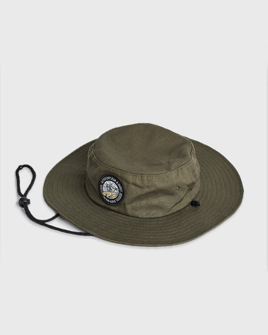 GOOD DAY | WIDE BRIM HAT - DUSTY GREEN