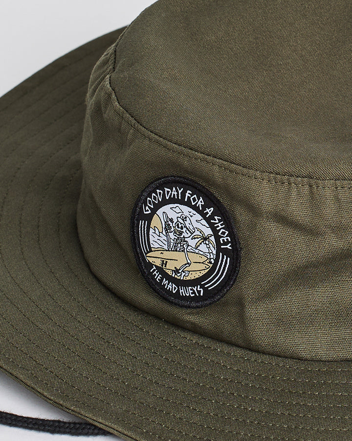 GOOD DAY | WIDE BRIM HAT - DUSTY GREEN