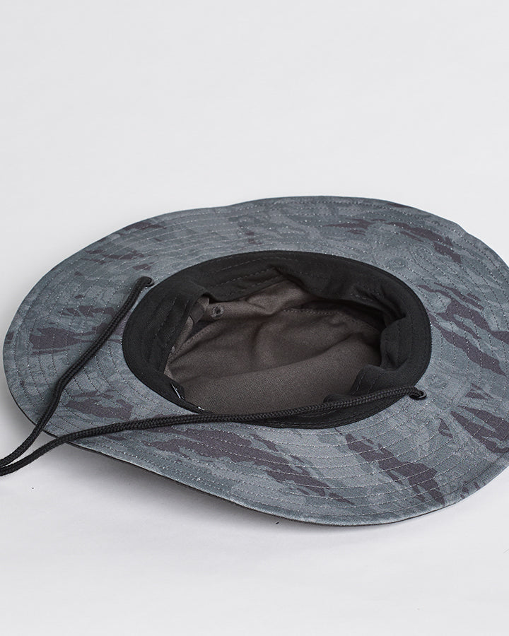 HOOKED | WIDE BRIM HAT - CHARCOAL