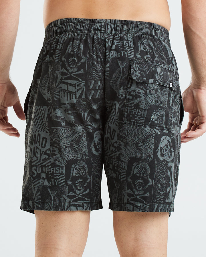 DRINK QUICK II | VOLLEY SHORT 18" - CHARCOAL