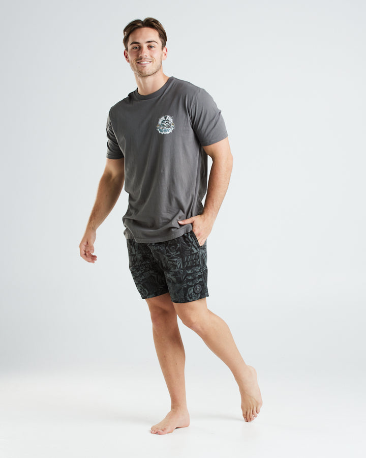 DRINK QUICK II | VOLLEY SHORT 18" - CHARCOAL