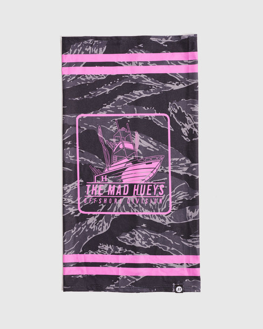 OFFSHORE | CAMO WOMENS FISHING SCARF - BLACK