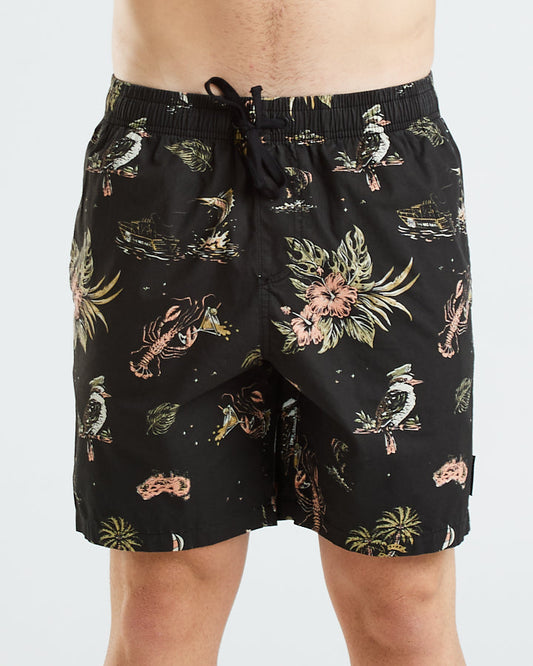 DIRTY VACAY| VOLLEY SHORT 18" - VINTAGE BLACK