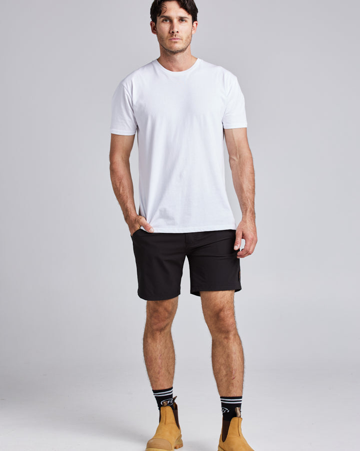 17” LIGHT WEIGHT STRETCH | WORK SHORT - BLACK