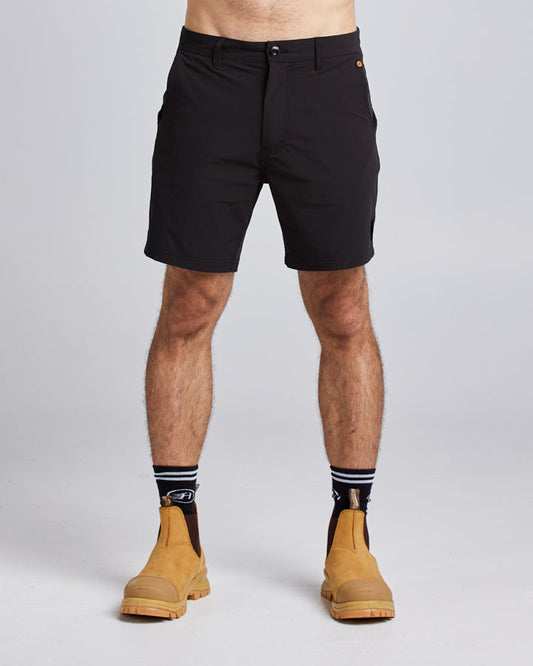 17” LIGHT WEIGHT STRETCH | WORK SHORT - BLACK