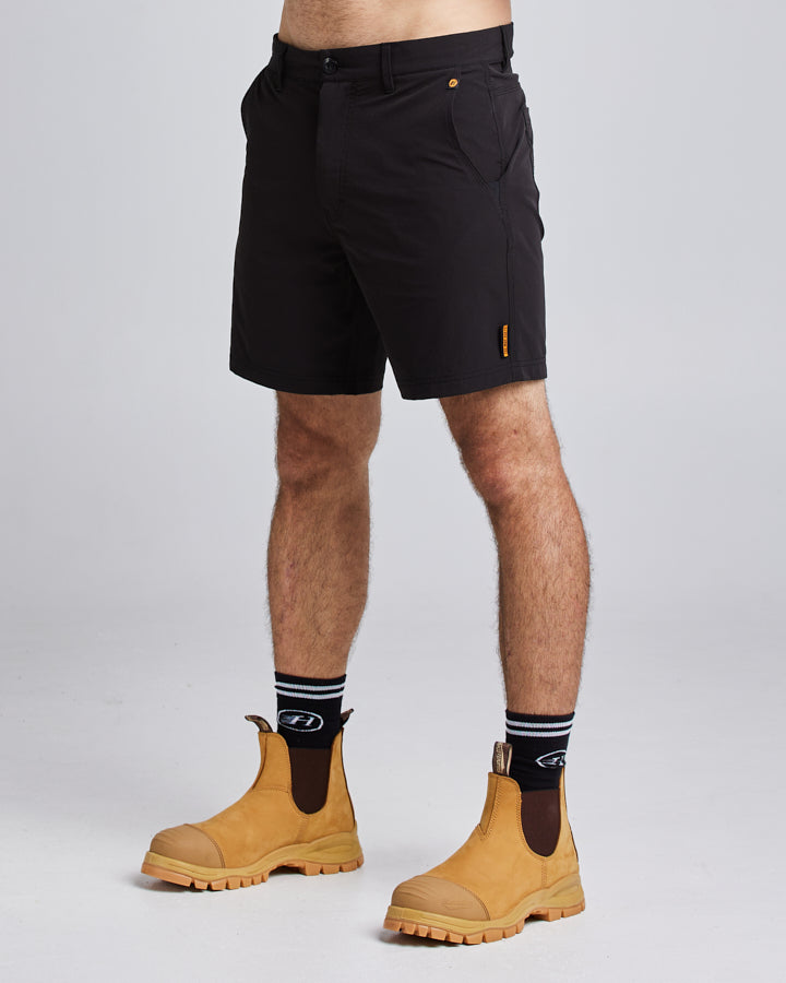 17” LIGHT WEIGHT STRETCH | WORK SHORT - BLACK