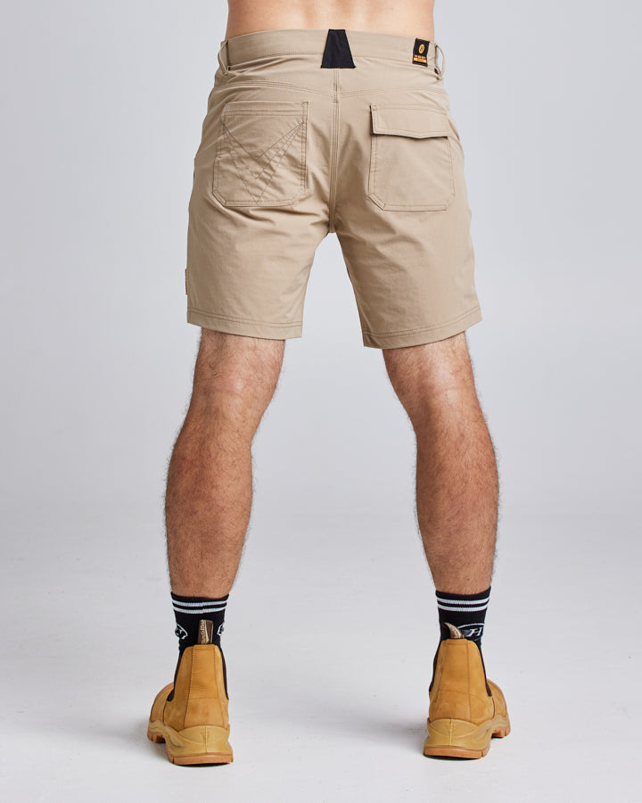 17” LIGHT WEIGHT STRETCH | WORK SHORT - TAN