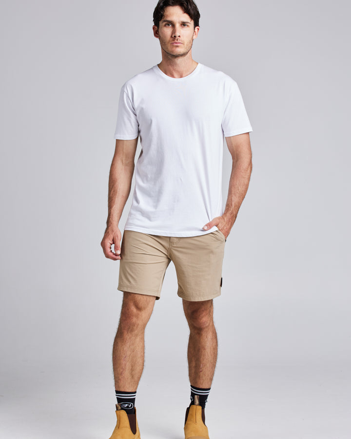 17” LIGHT WEIGHT STRETCH | WORK SHORT - TAN