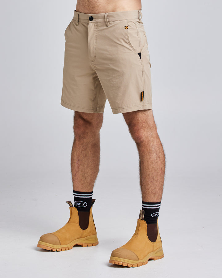 17” LIGHT WEIGHT STRETCH | WORK SHORT - TAN