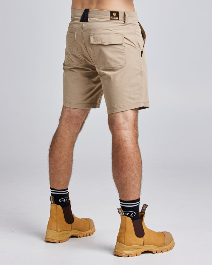 17” LIGHT WEIGHT STRETCH | WORK SHORT - TAN