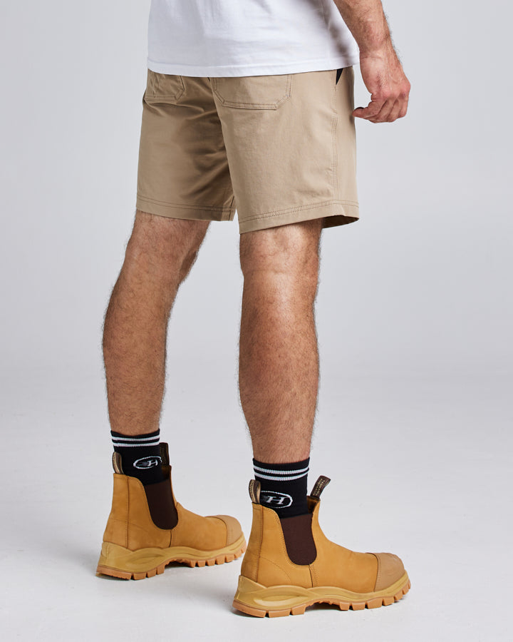 17” LIGHT WEIGHT STRETCH | WORK SHORT - TAN