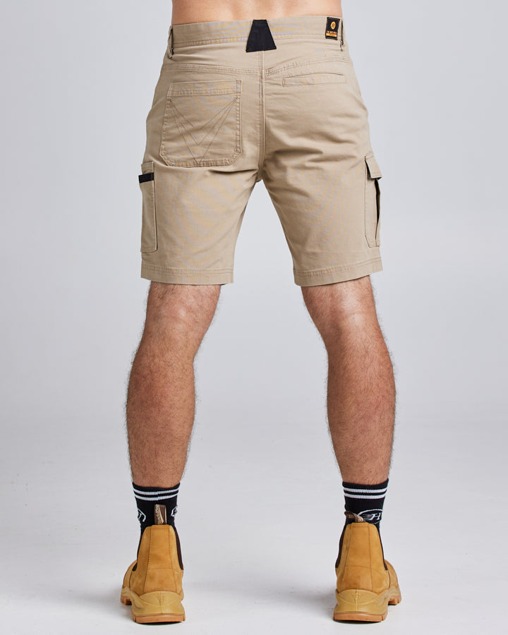 19” HEAVY DUTY STRETCH | WORK SHORT - TAN