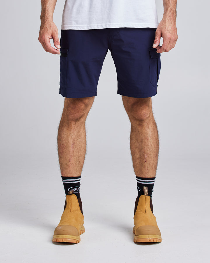 19” LIGHT WEIGHT STRETCH | WORK SHORT - NAVY