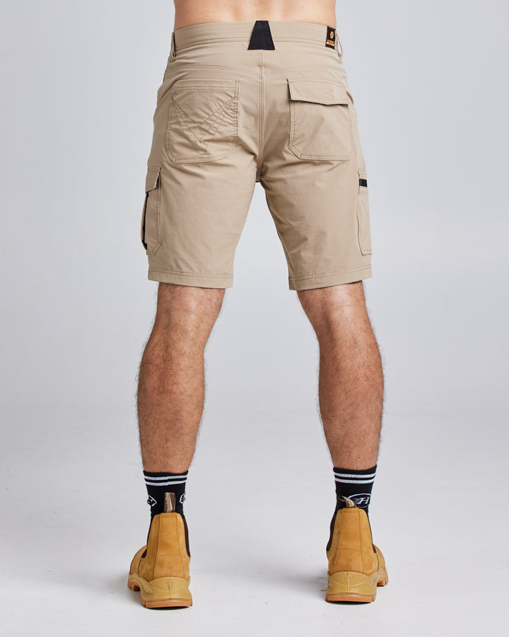 19” LIGHT WEIGHT STRETCH | WORK SHORT - TAN