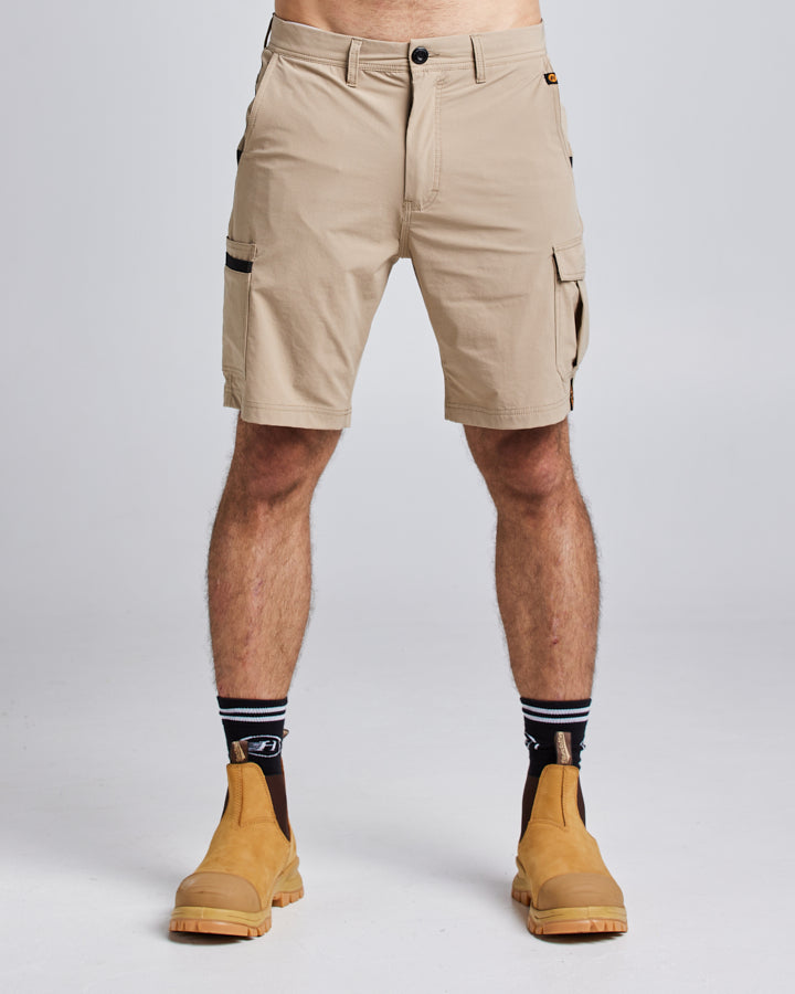 19” LIGHT WEIGHT STRETCH | WORK SHORT - TAN