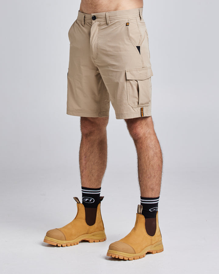 19” LIGHT WEIGHT STRETCH | WORK SHORT - TAN