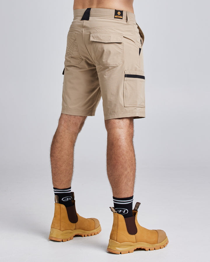 19” LIGHT WEIGHT STRETCH | WORK SHORT - TAN