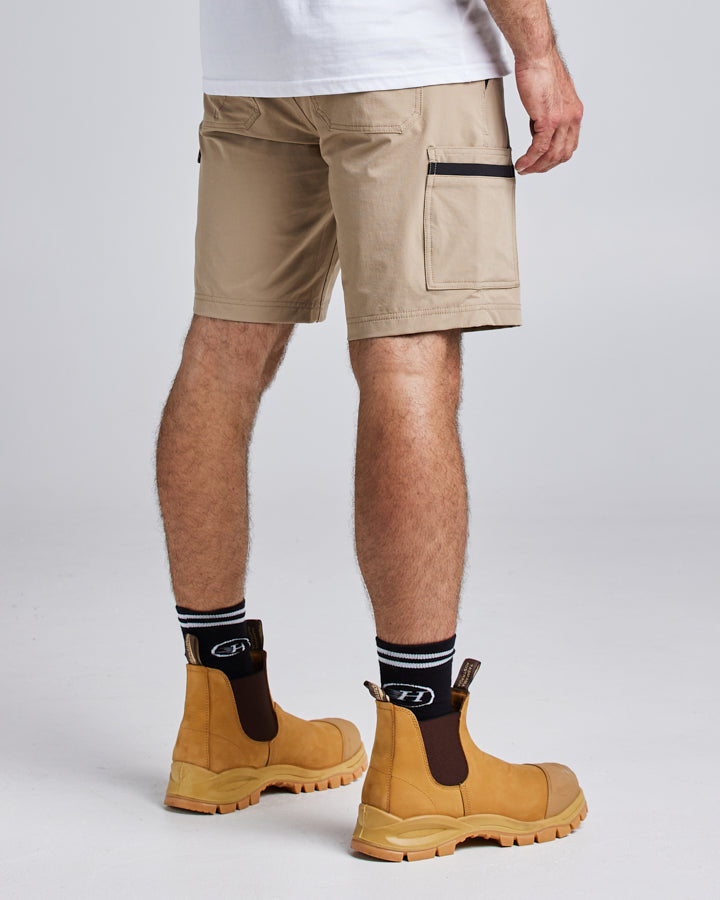 19” LIGHT WEIGHT STRETCH | WORK SHORT - TAN