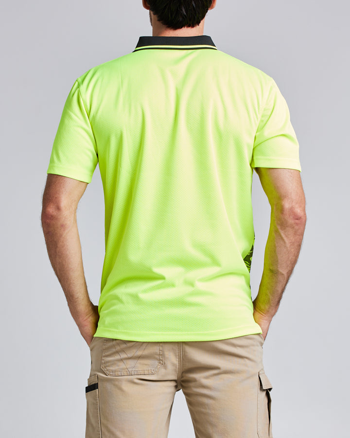 HIGH VIS | SS WORK POLO - YELLOW