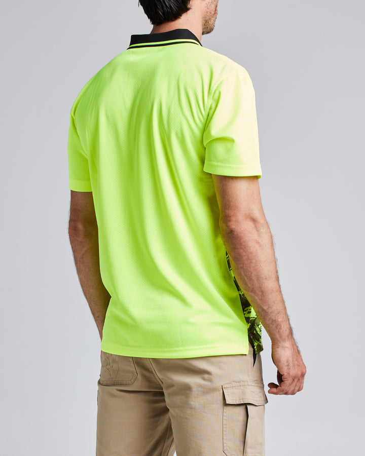 HIGH VIS | SS WORK POLO - YELLOW