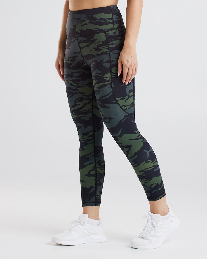 HUEYS PALMS | WOMENS TIGHTS - FOREST CAMO