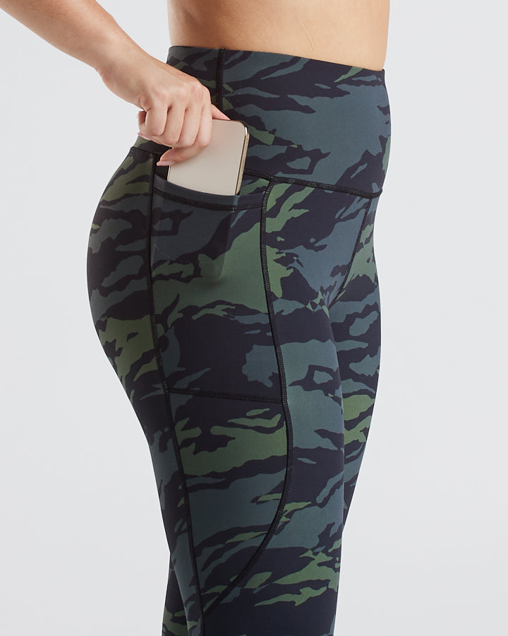 HUEYS PALMS | WOMENS TIGHTS - FOREST CAMO