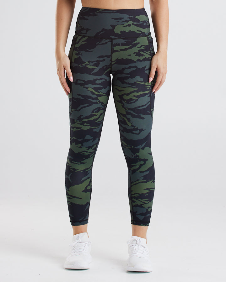 HUEYS PALMS | WOMENS TIGHTS - FOREST CAMO